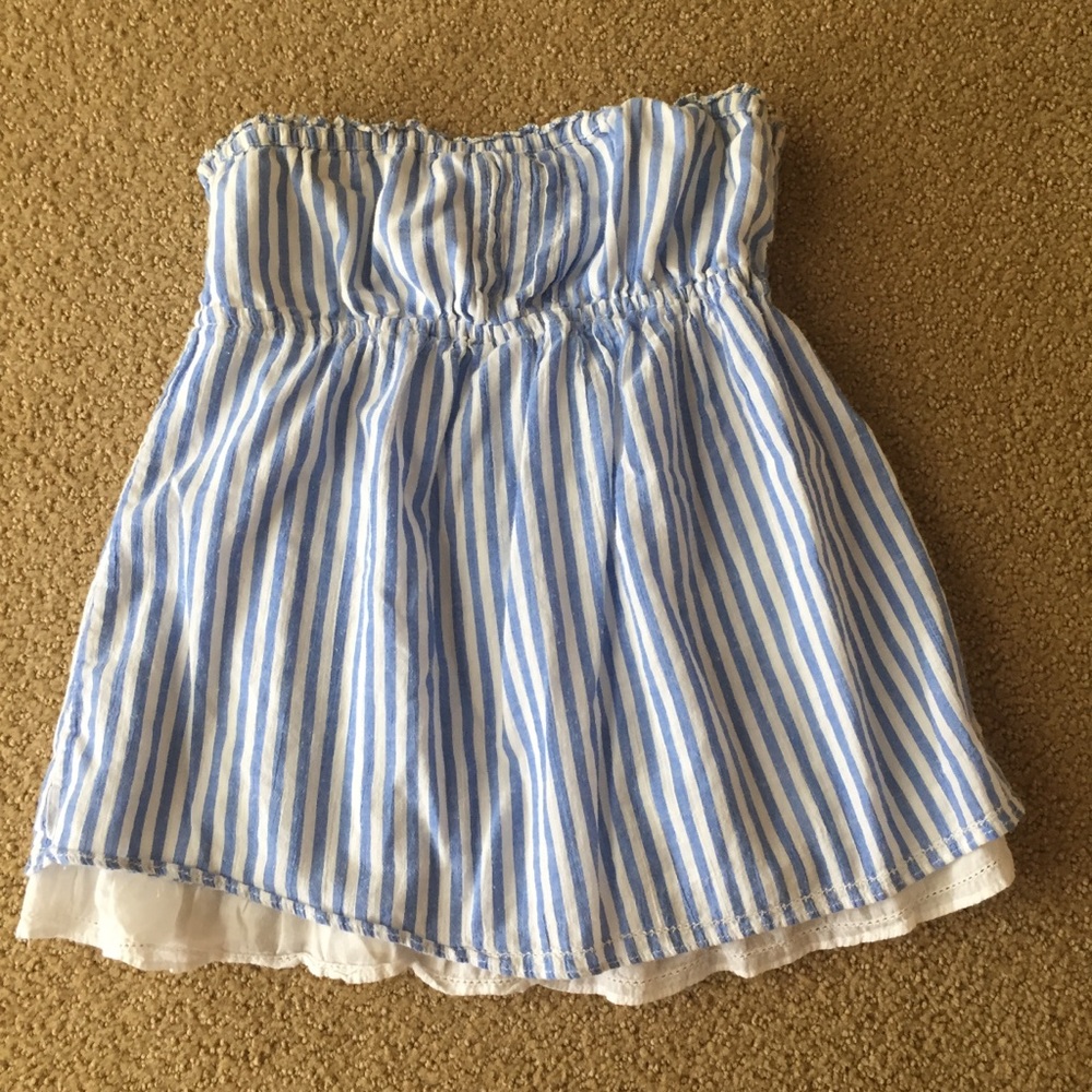 Hollister Striped Strapless Shirt